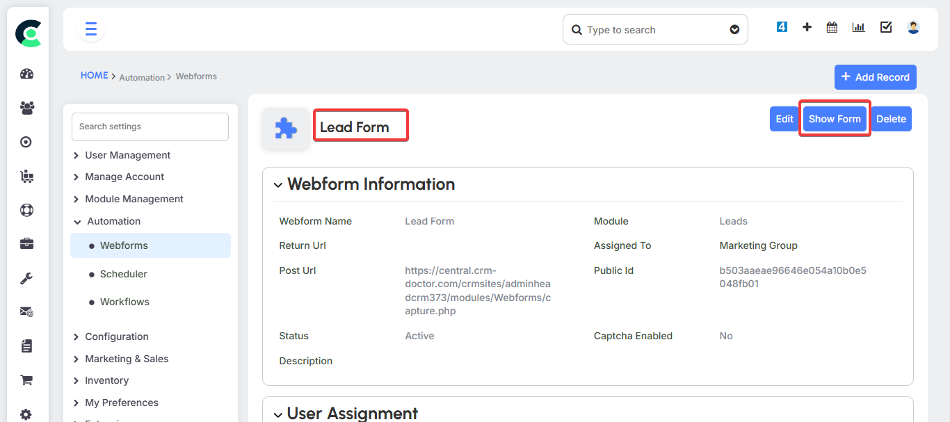 Web Forms